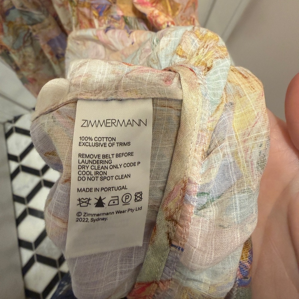 Zimmermann Maxi Patchwork Button Dress Size 4 (Xl) - image 4